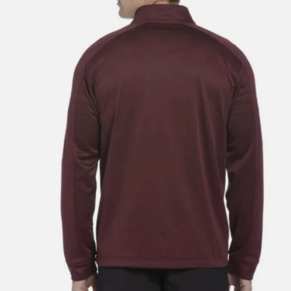 Callaway Black Fig Heather Long Sleeve Golf UPF 50 1/4 Zip Pullover Sz L - Picture 2 of 13